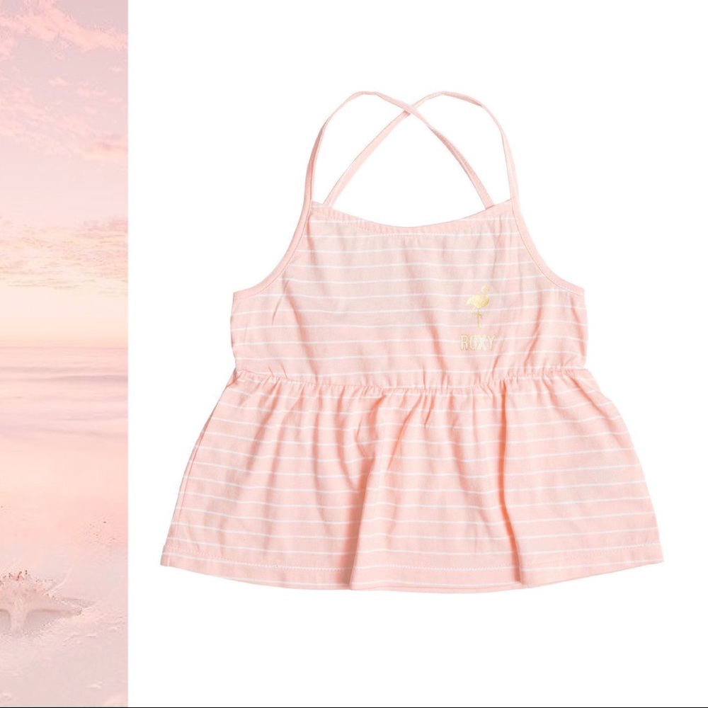 🌕 SOLD. 🦩 ROXY Girl’s Tank in Peach